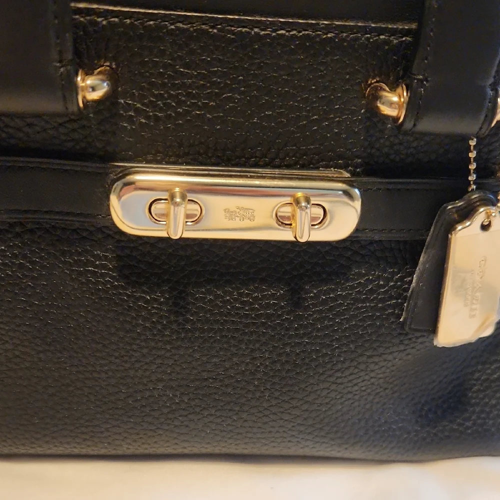 Black Leather Handbag - Picture 2 of 8